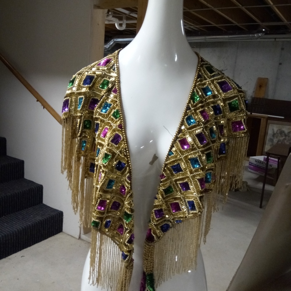 Beaded cape